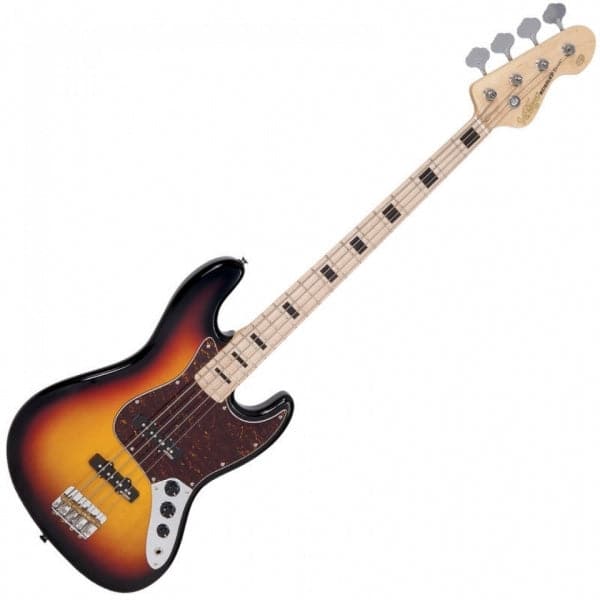 Vintage VJ74 Reissued Maple Fingerboard - Bass - Sunset Sunburst