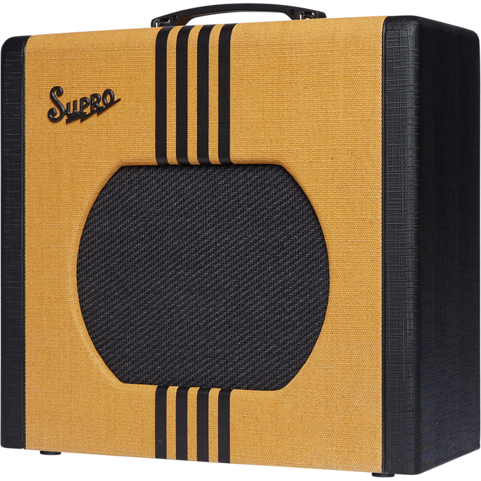 Supro 1822RBC Delta King 12 15 Watt 1x12” Combo Amplifier in Tweed and Black