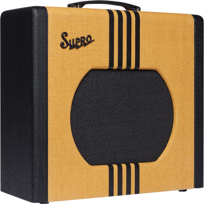 Supro 1822RBC Delta King 12 15 Watt 1x12” Combo Amplifier in Tweed and Black