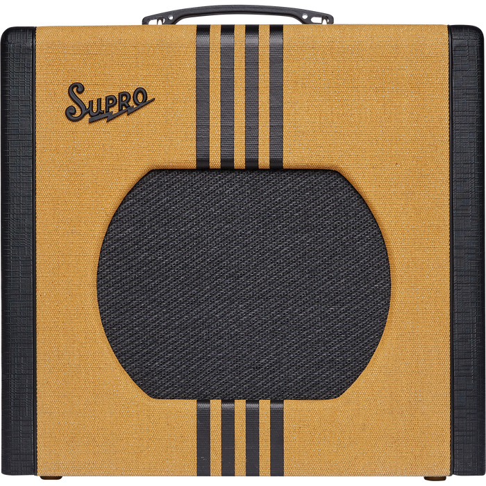 Supro 1822RBC Delta King 12 15 Watt 1x12” Combo Amplifier in Tweed and Black