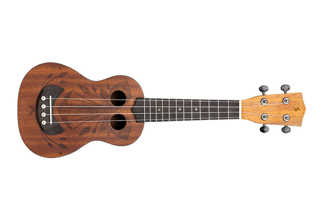 Stagg US-TIKI-OH Sapele Tiki Series Soprano Ukulele