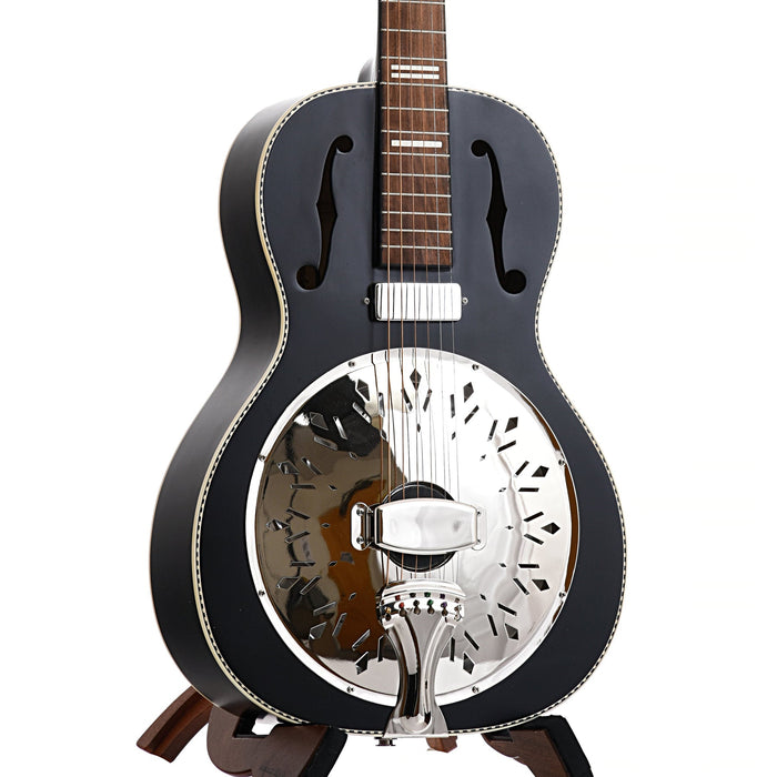 Recording King B-Stock Dirty 30s Mini Bucker Resonator Guitar Black Finish