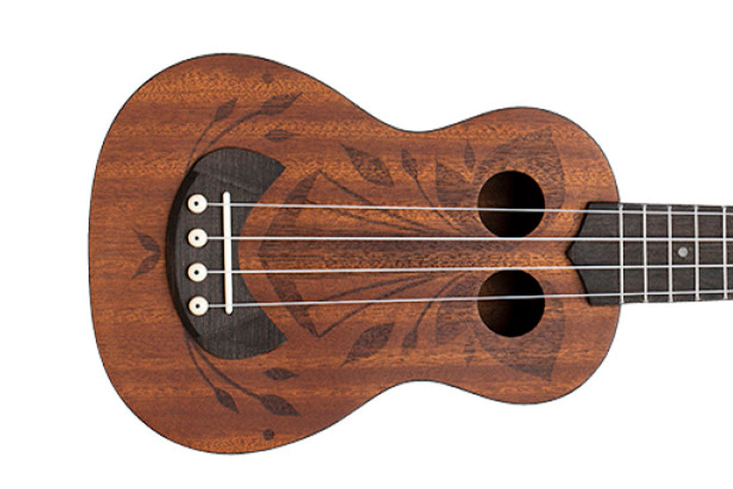 Stagg US-TIKI-OH Sapele Tiki Series Soprano Ukulele