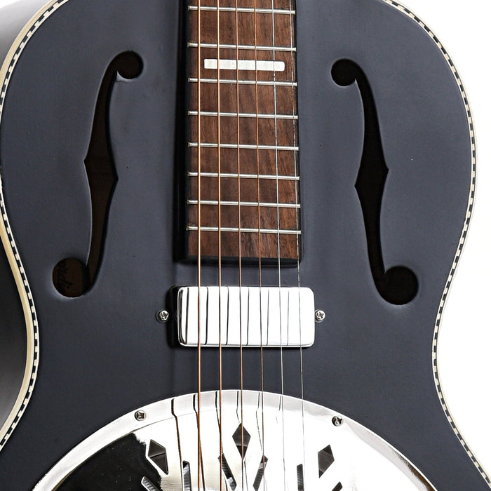 Recording King B-Stock Dirty 30s Mini Bucker Resonator Guitar Black Finish