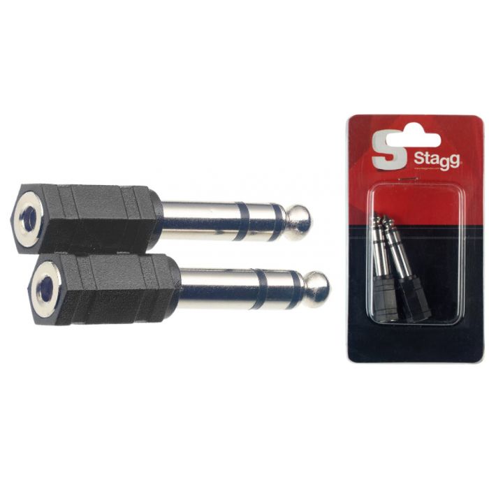 Stagg Adapter AC-PMSJFSH Headphone STEREO (MINI-1/4" MALE) - Set of 2