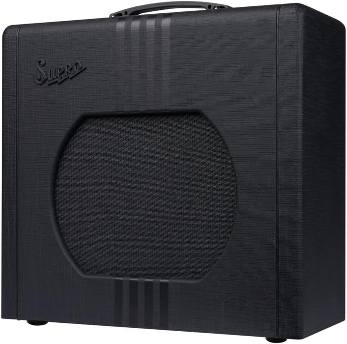 Supro 1822RBB Delta King 12 15 Watt 1x12” Combo Amplifier in Black and Black