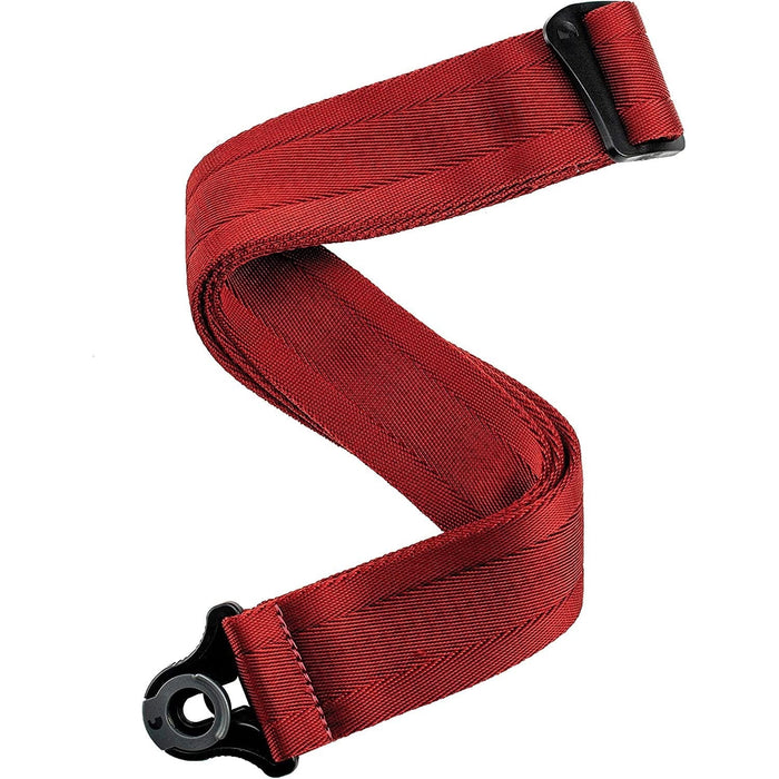 D'Addario Auto lock Guitar Strap - Blood Red