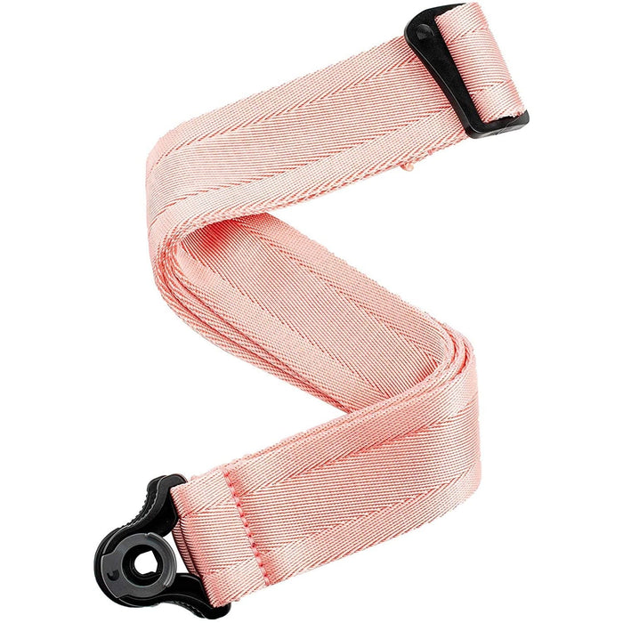 D'Addario Auto lock Guitar Strap - New Rose