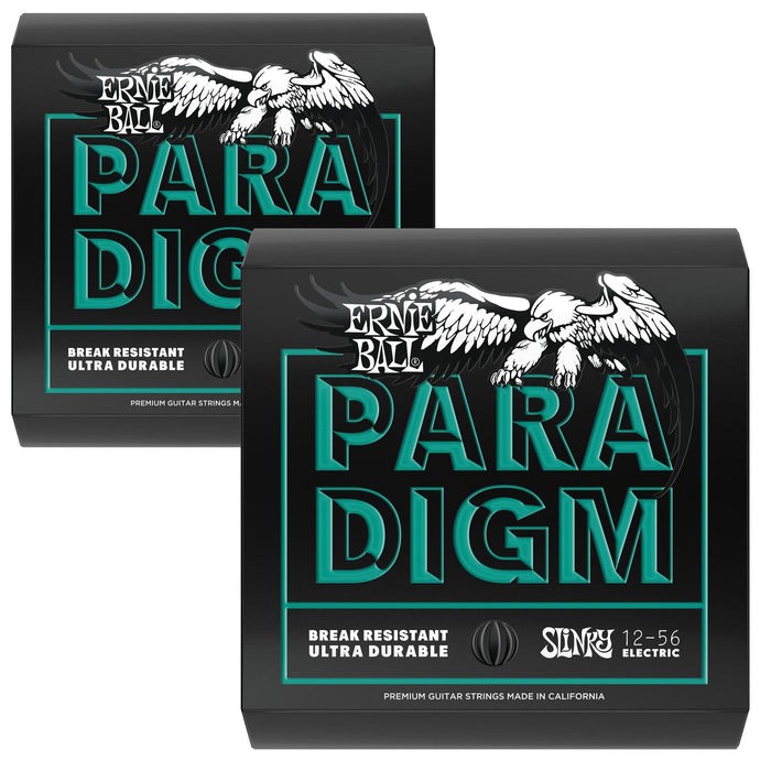 Cuerdas para guitarra eléctrica Ernie Ball 12-56 Paradigm Not Even Slinky, paquete de 2