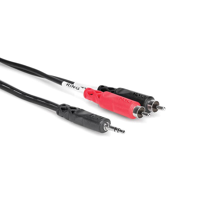 Cable Hosa de 10 pies con conector TRS de 3,5 mm y dos RCA