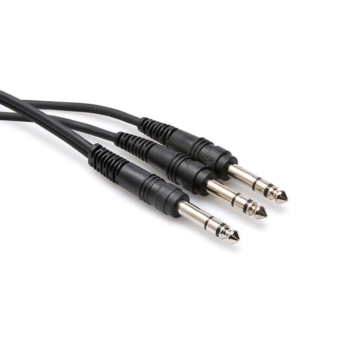 Cable en Y Hosa TRS de 1/4" a TRS de 1/4" - 3 pies