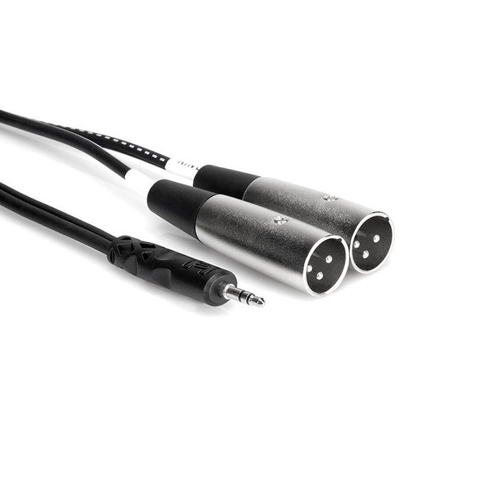 Cable Y macho Hosa CYX402M de 3,5 mm TRS a XLR - 2 m