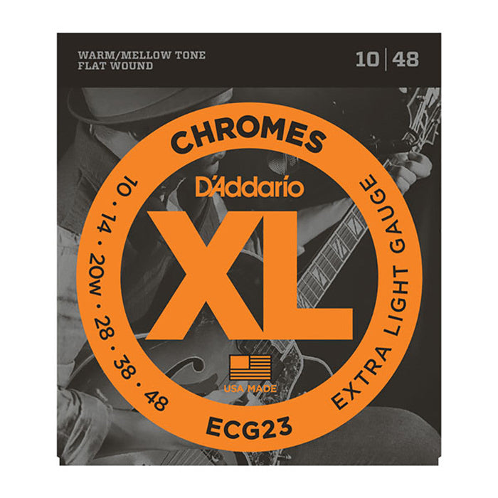 DAddario 10-48 Chromes Flatwound Electric - Extra Light