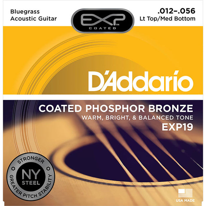 DAddario 12-56 Light Top/Med Bottom Bluegrass Phosphor Bronze