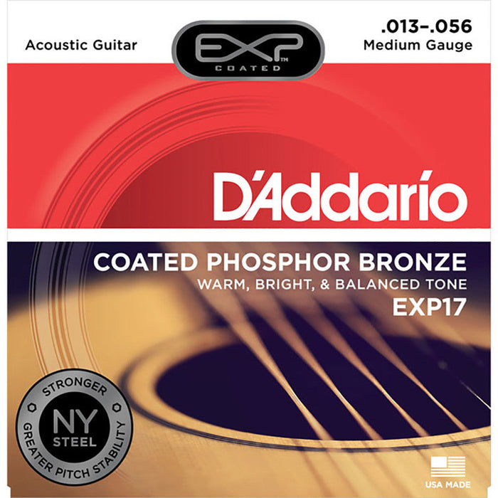 DAddario 13-56 Medium Coated Phosphor Bronze Acoustic