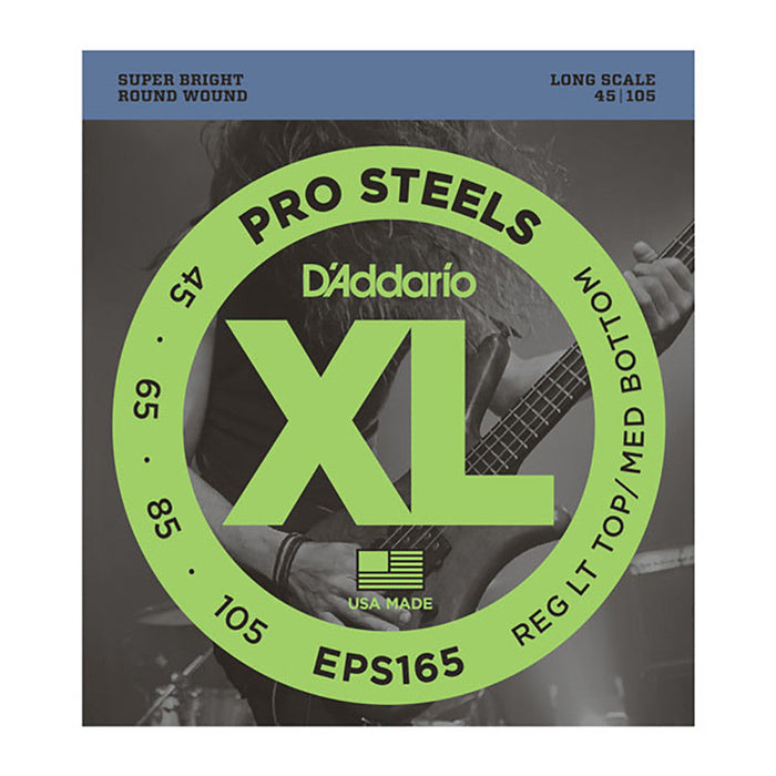 Juego de bajos DAddario 45-105 Long Pro Steels