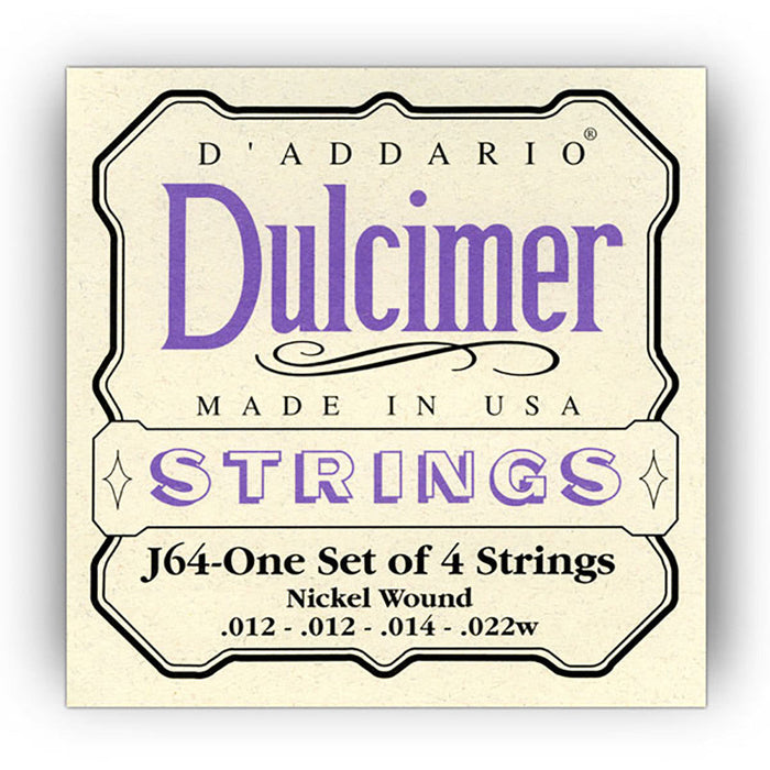 Dulcimer DAddario de 4 cuerdas, .012 - .022