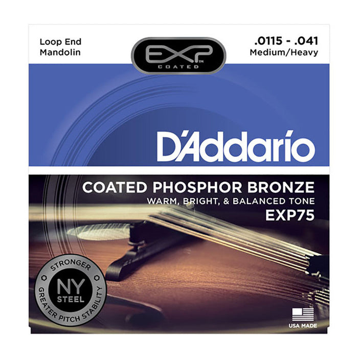 DAddario Med/Heavy Coated Phosphor Bronze Mando Strings