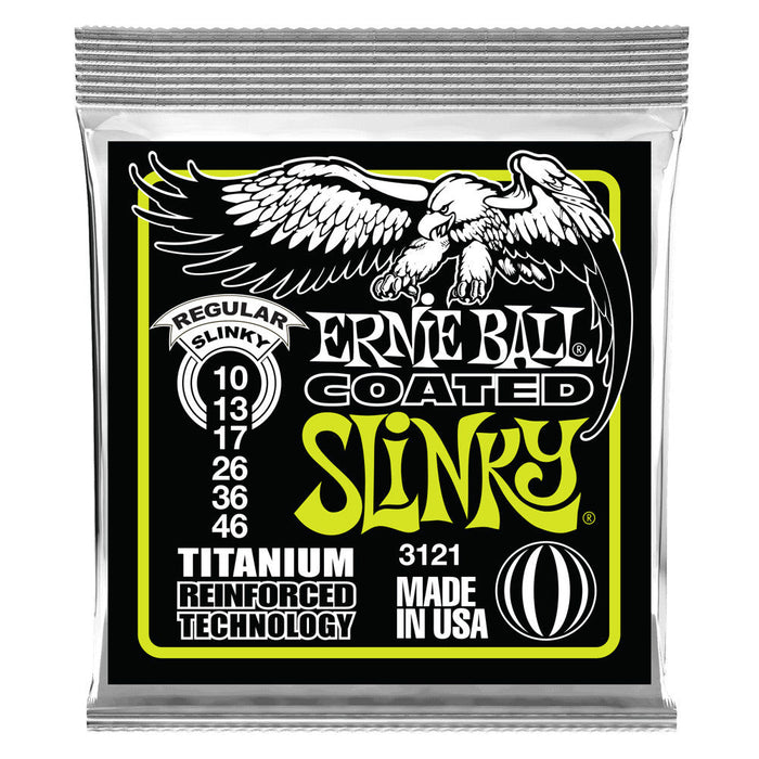 Juego de guitarras eléctricas Ernie Ball 10-46 Slinky de titanio recubierto