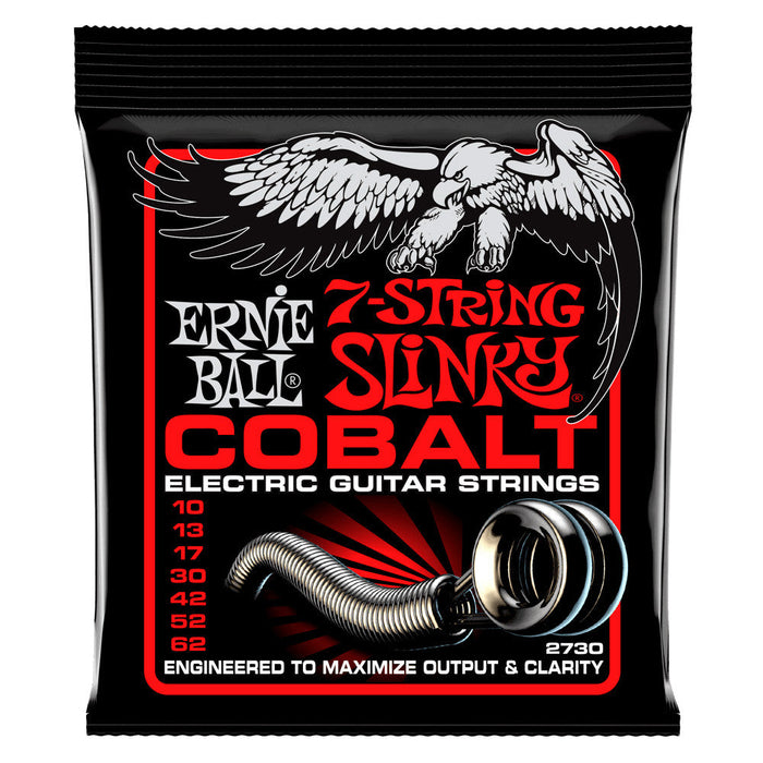 Cuerdas eléctricas Ernie Ball 10-62 SK/HB de 7 cuerdas de cobalto