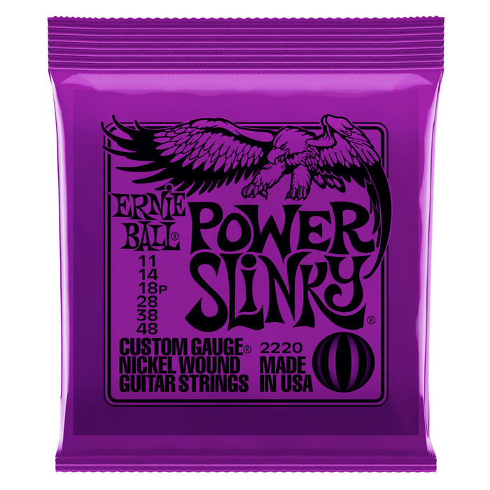 Cuerdas para guitarra eléctrica Ernie Ball 11-48 Power Slinky