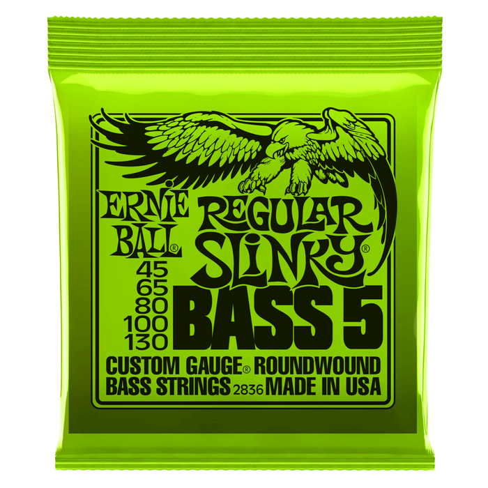 Bajo Slinky de 5 cuerdas Ernie Ball 45-130