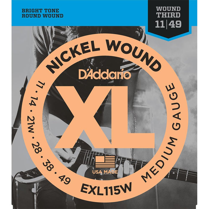 DAddario 11-49 Blues/Jazz Rock Nickel Wound Electric Strings - Wound 3RD