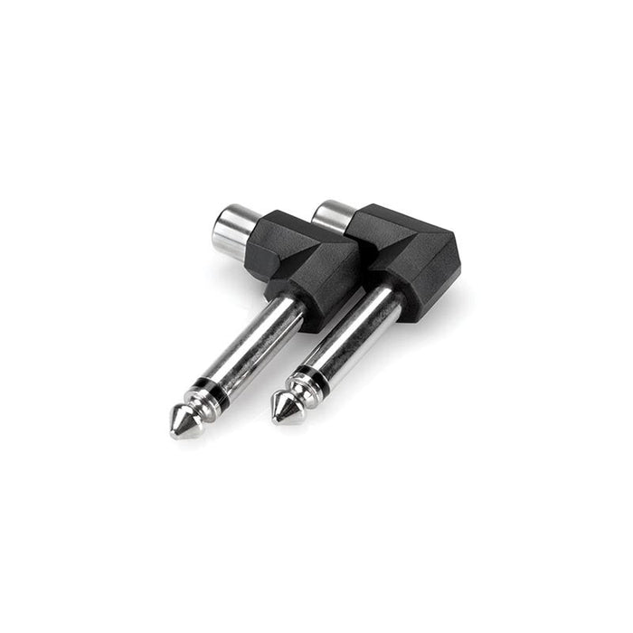 Hosa GPR123 Right Angle RCA Female to 1/4" Male