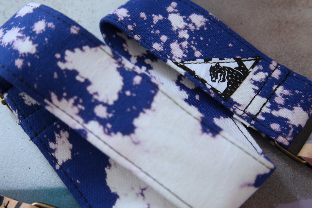 Mother Mary Blue Bleached Guitar Strap