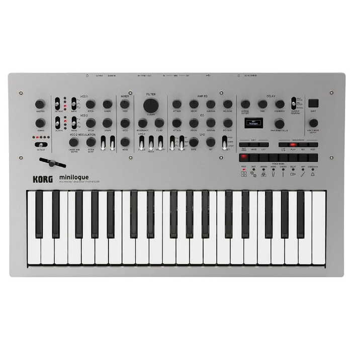 Korg MINILOGUE 37-mini Key Synthesizer & Vocoder