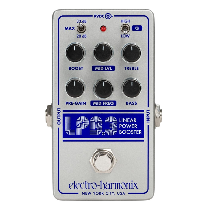 Pedal de efectos ecualizador y amplificador de potencia lineal LPB-3 de Electro Harmonix