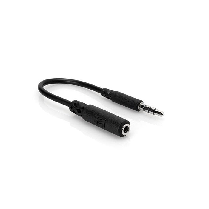 Hosa MHE-158 Headphone Adapter 3.5mm TRRS To Slim 3.5mm TRRS