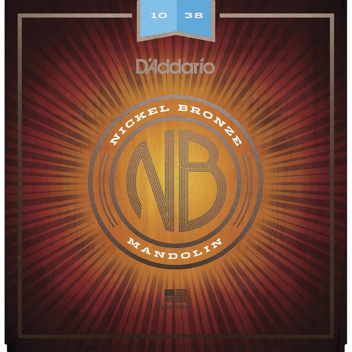 DAddario 10-38 Light Nickel Bronze Mandolin Strings