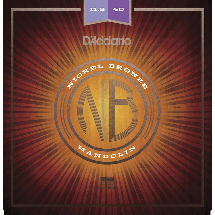 DAddario 11.5-40 Custom Medium Nickel Bronze Mandolin Strings