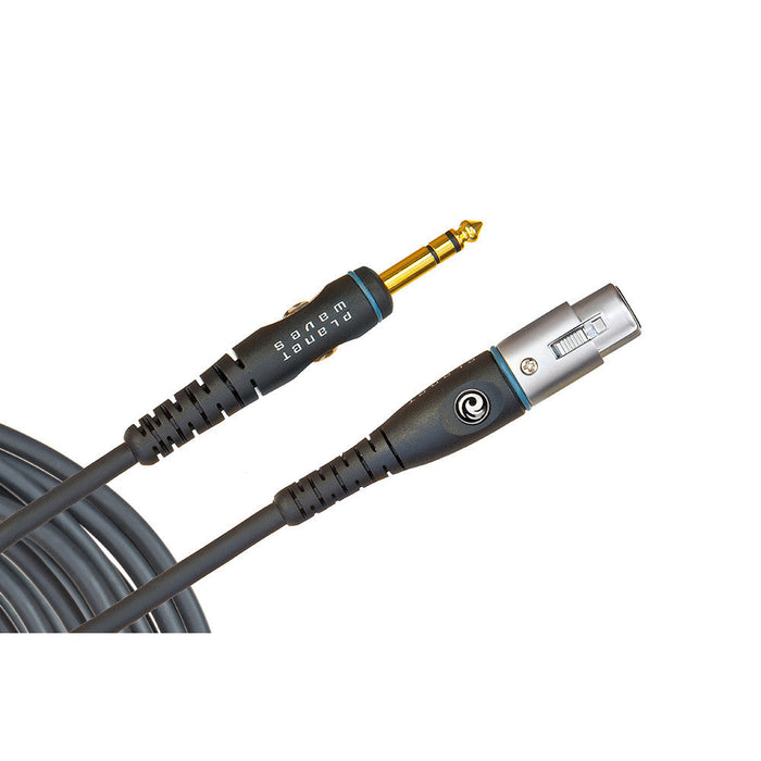 Cable de micrófono DAddario de 25 pies con conector XLR hembra a 1/4 de pulgada de serie personalizada