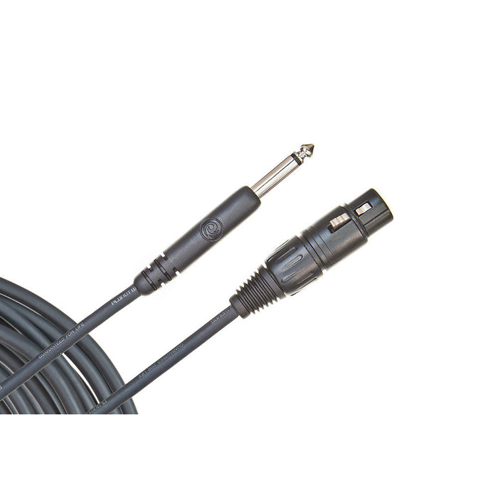 DAddario 25 foot XLR to 1/4 inch - Classic Series Unbalanced Microphone Cable