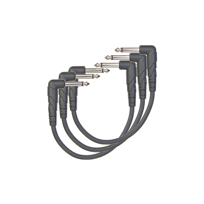 DAddario 6 inch Classic Series Patch Cable - 3 Pack