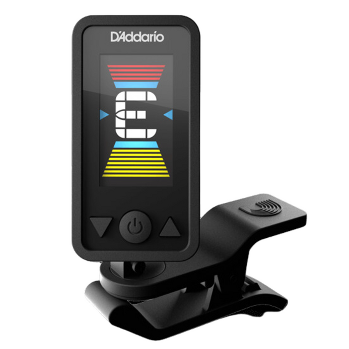 DAddario Eclipse Rechargeable Clip-on Headstock Tuner, Black