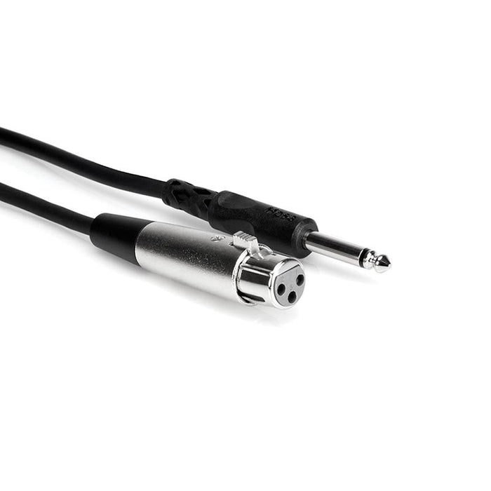 Cable Hosa PXF-105 de 1/4" TS a XLR hembra - 5 pies