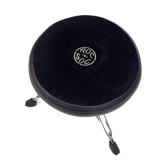 Roc-N-Soc Nitro Round Throne - Black W/ BACKREST