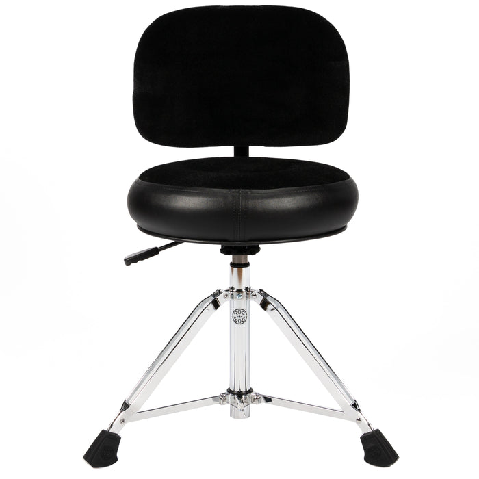 Roc-N-Soc Nitro Round Throne - Black W/ BACKREST