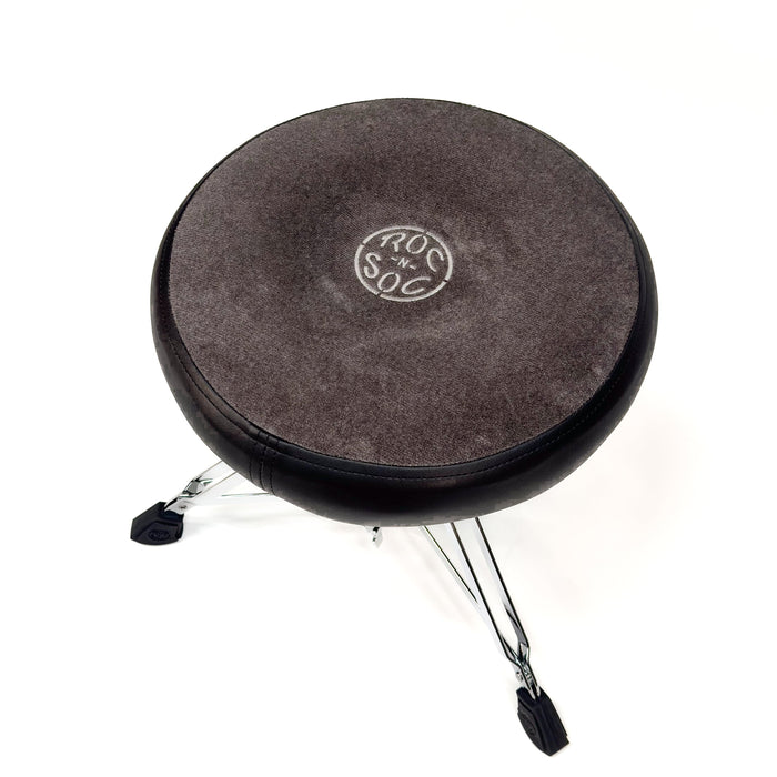 Roc-N-Soc Nitro Round Throne - Grey W/ BACKREST