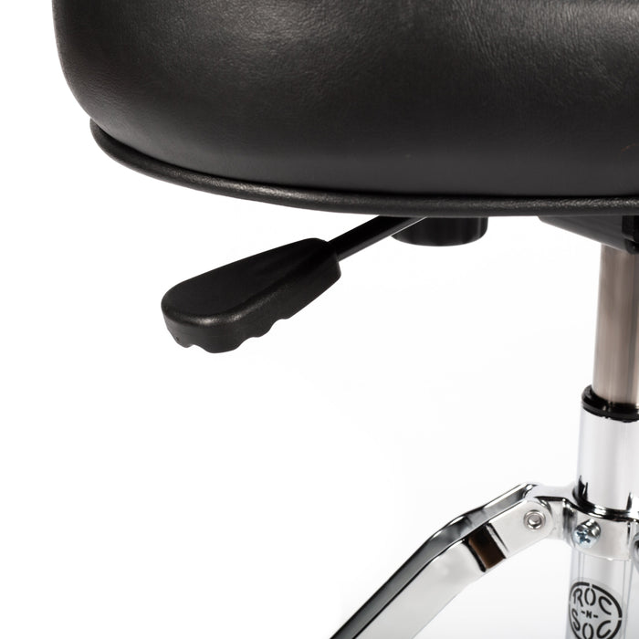 Roc-N-Soc Nitro Round Throne - Black W/ BACKREST