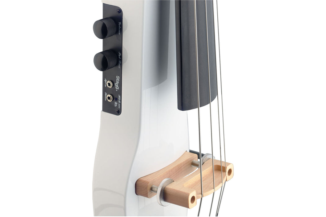 Stagg ECL 4/4 Electric Cello with Gigbag - White