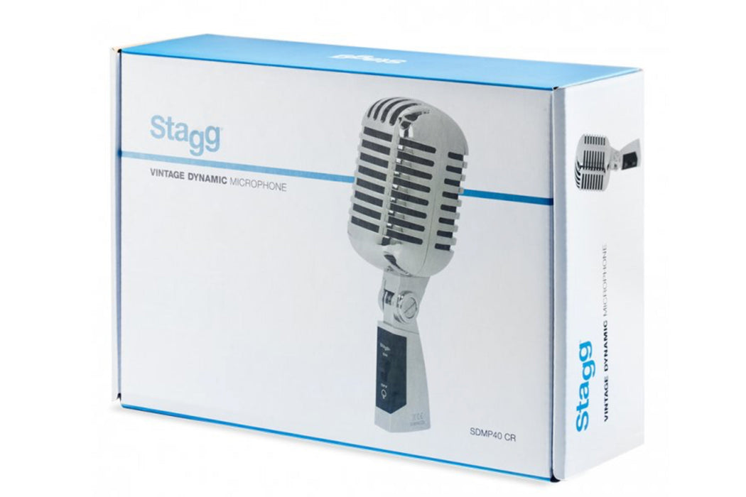 Stagg SDMP40 CR Multipurpose 50s Style Cardioid Dynamic Microphone