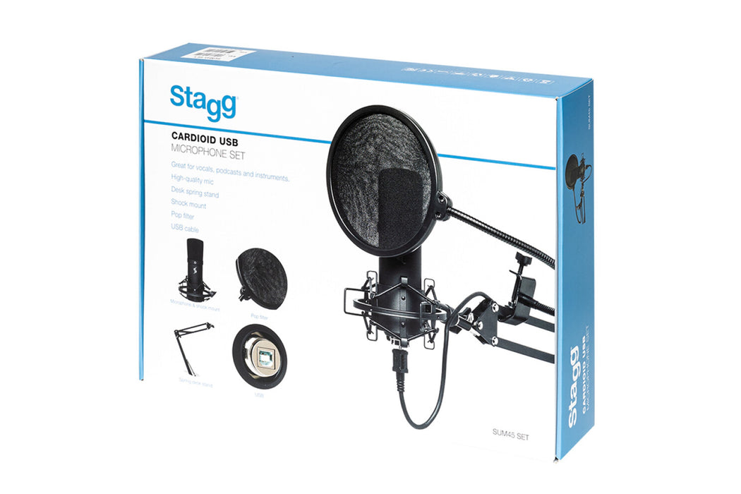 Stagg SUM45 SET Cardioid USB Microphone Set