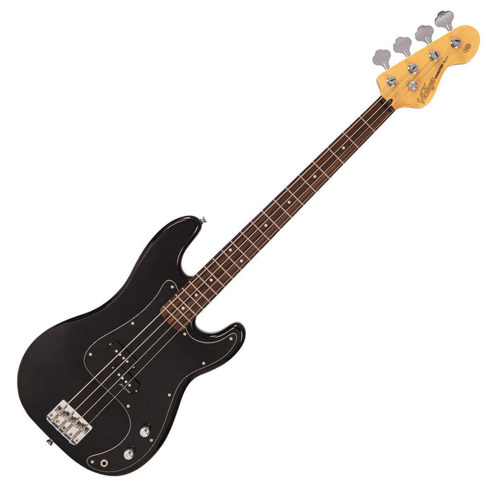 Vintage V40 Coaster Series Bass Guitar ~ Boulevard Black