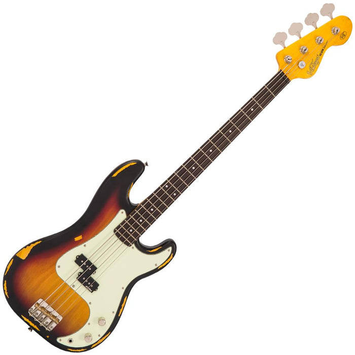 Vintage V4 ICON Bass ~ Distressed Sunset Sunburst