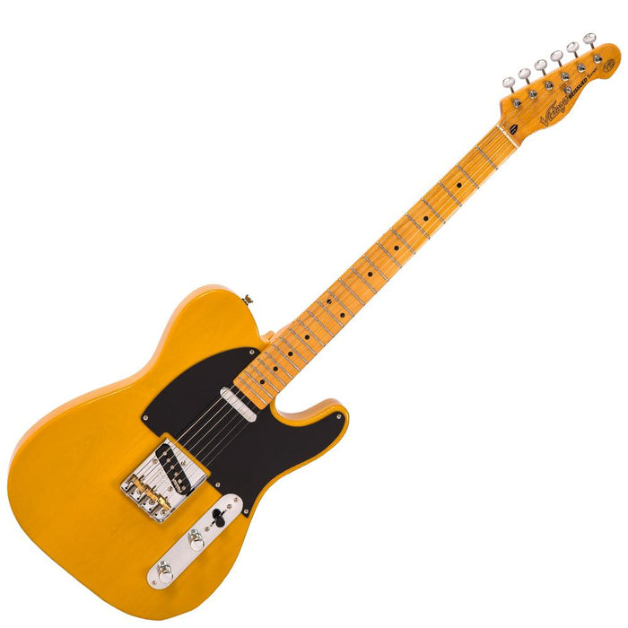 Vintage V52 ReIssued Electric Guitar - Butterscotch