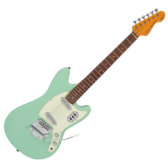 Vintage REVO Series 'Colt' SS Twin Electric Guitar ~ Ventura Green